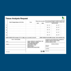CropCheck analysis request form