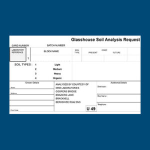 glasshouse soil analysis request form