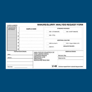 manure/slurry analysis request form