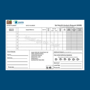 NRM soil health analysis request form