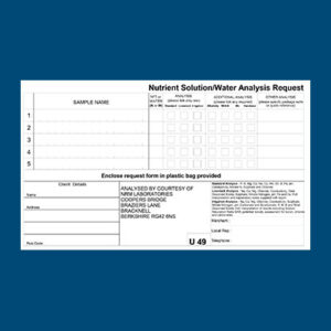 nutrient/water analysis request form NRM