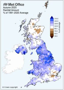 winter crop nutrition Met autumn 2025 rainfall